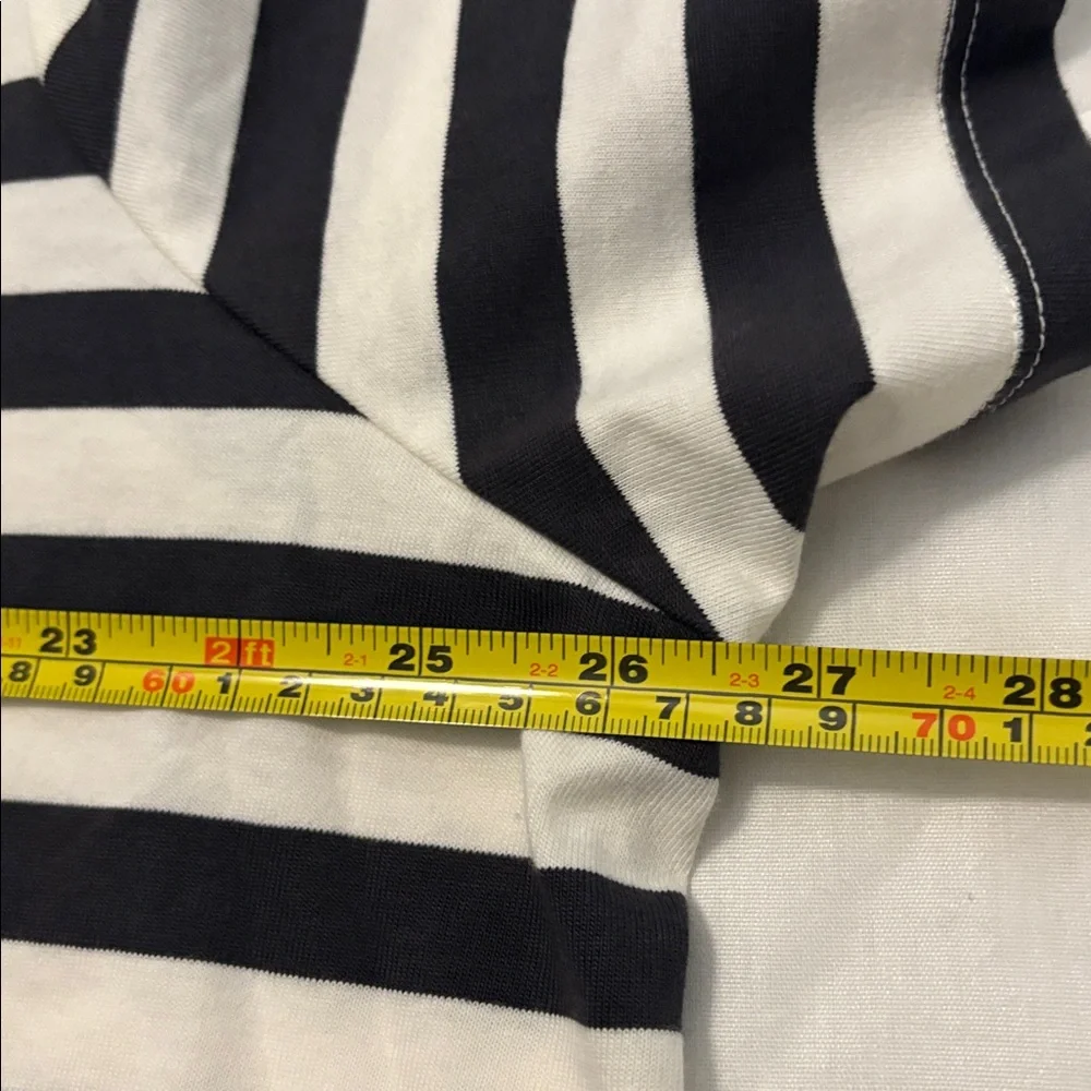 Old Navy VTG crew neck mini t-shirt dress Charcoal & White Striped SZ 2X NWT - Picture 7 of 12